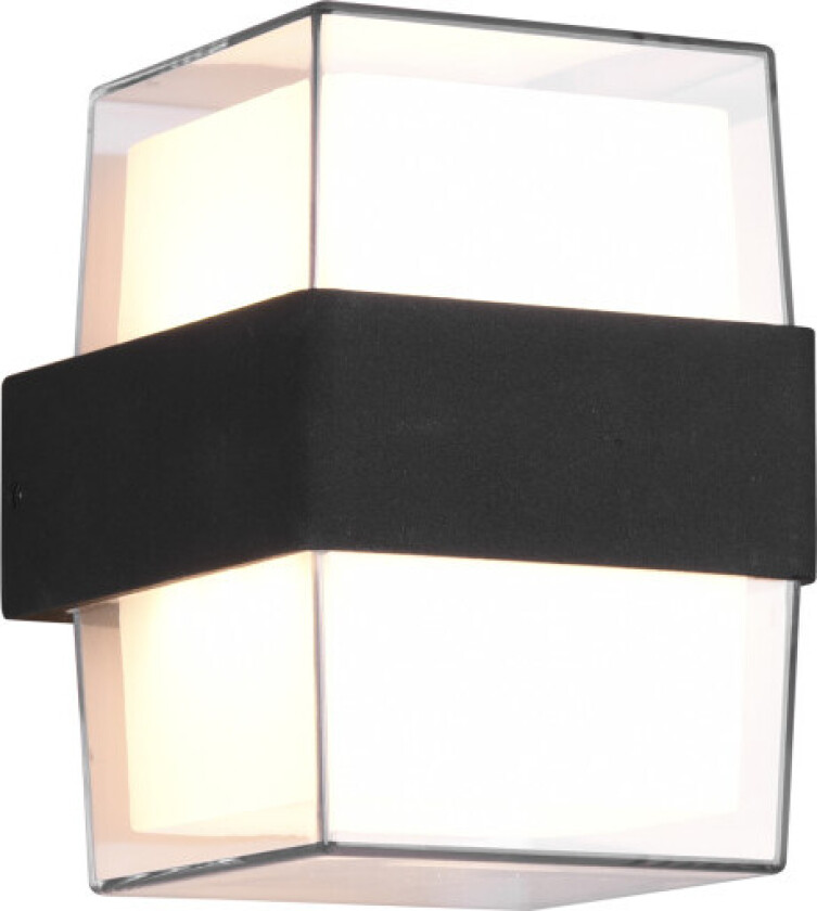 Molina utendørs vegglampe, firkantet