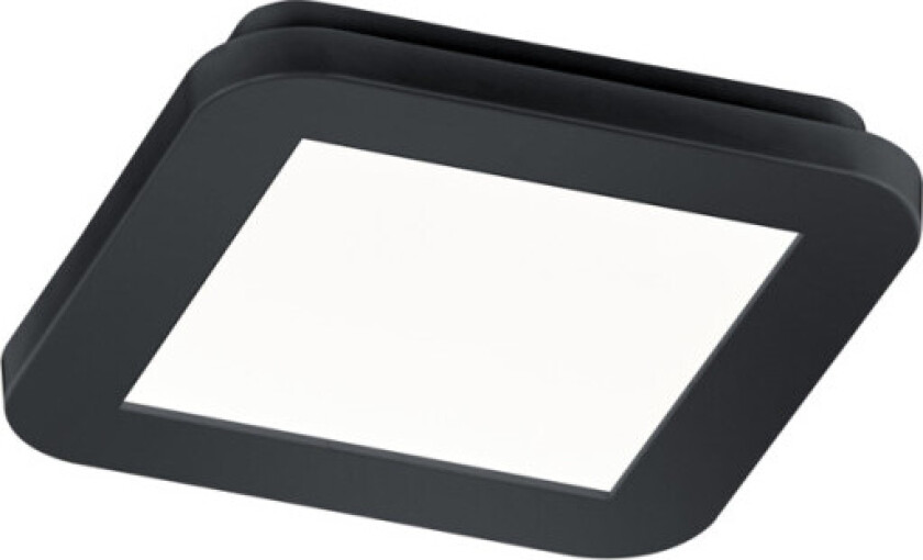 Camillus taklampe, sort, 17x17 cm