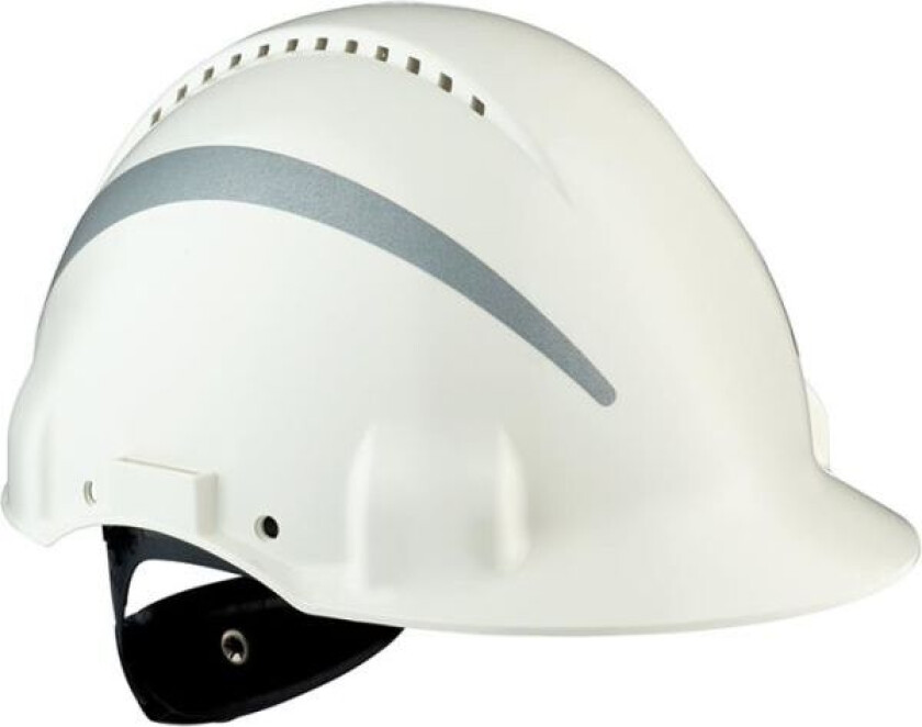 G3000 Vernehjelm med reflekser Hvit