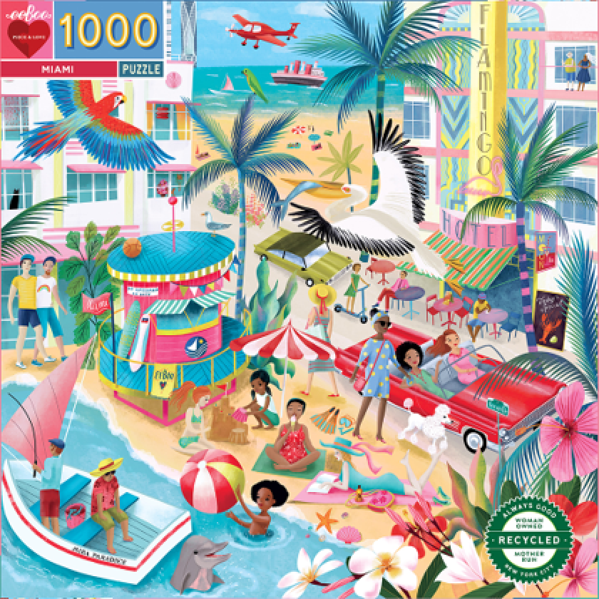Puslespil 1000 Brikker - Miami