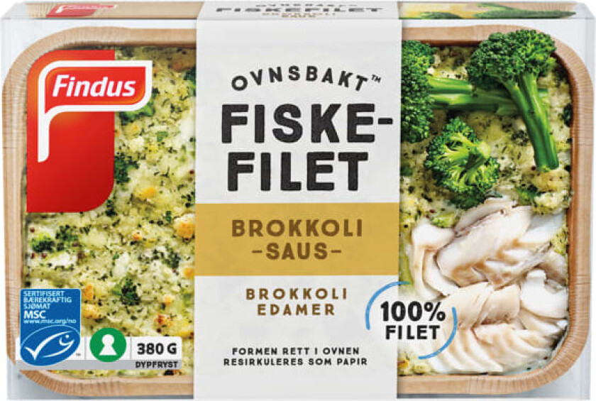 Findus Ovnsbakt Fisk Brokkoli 380g