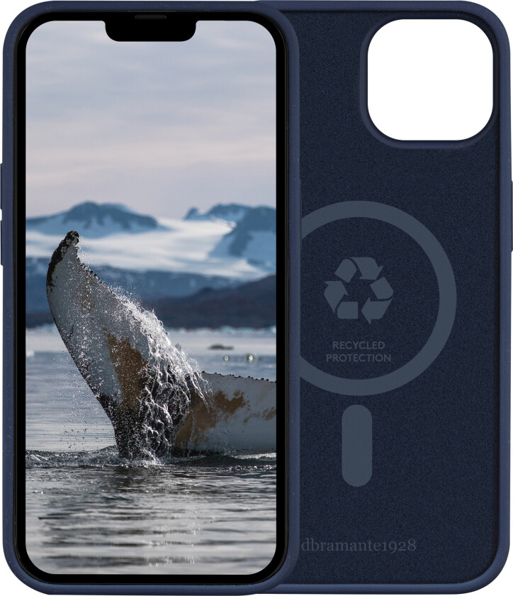 Monaco - Baksidedeksel for mobiltelefon - MagSafe-samsvar - silikon, resirkulert plast - asurblå - for Apple iPhone 14