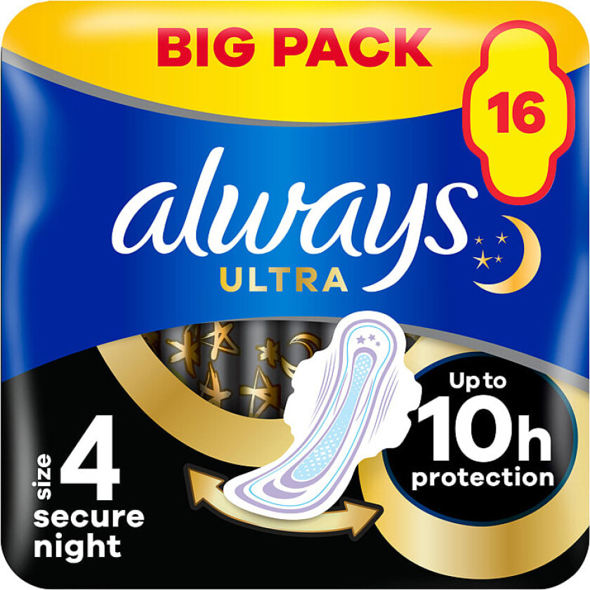 Always Bind Ultrasecure S4 Night 16stk