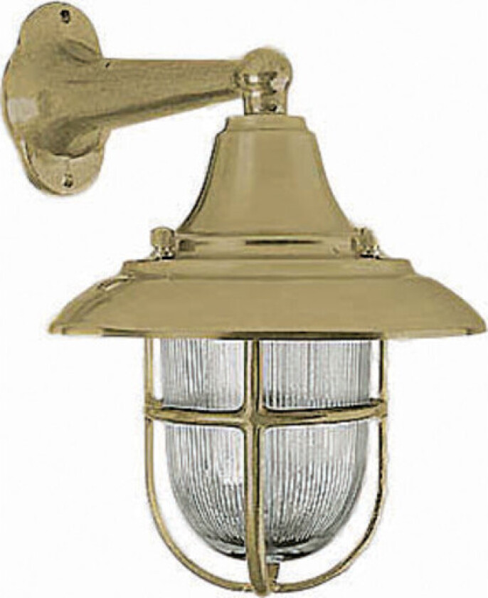 54 Vegglampe messing IP53