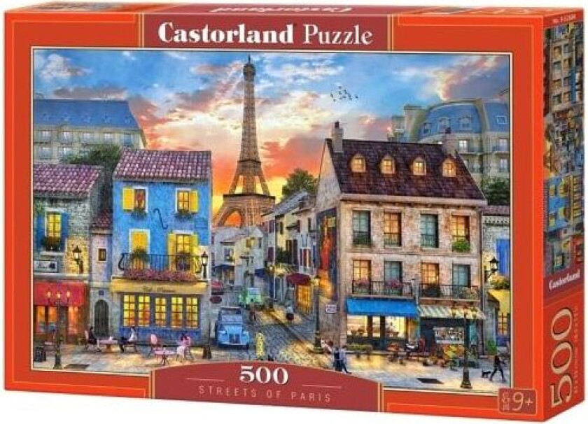 Streets of Paris 500 pcs Puslespill 500 stykker By