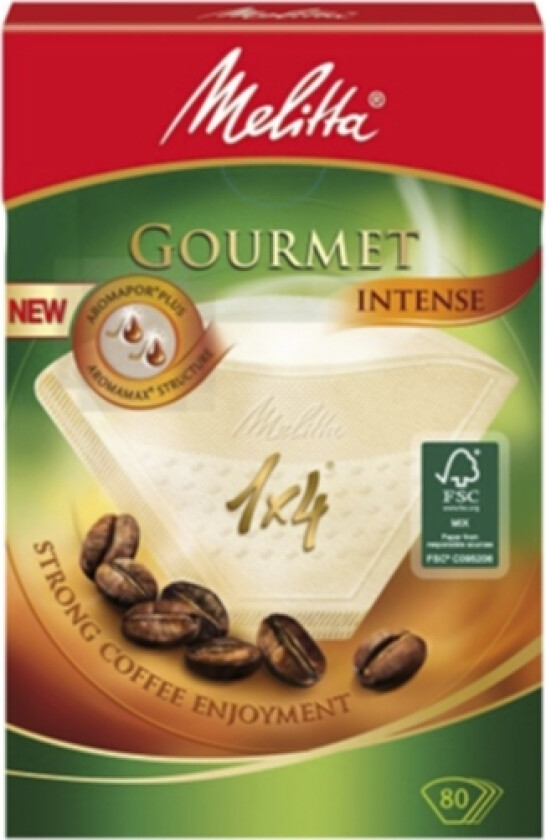 Bilde av Kaffefilter Gourmet Intense 1x4 80-pakk