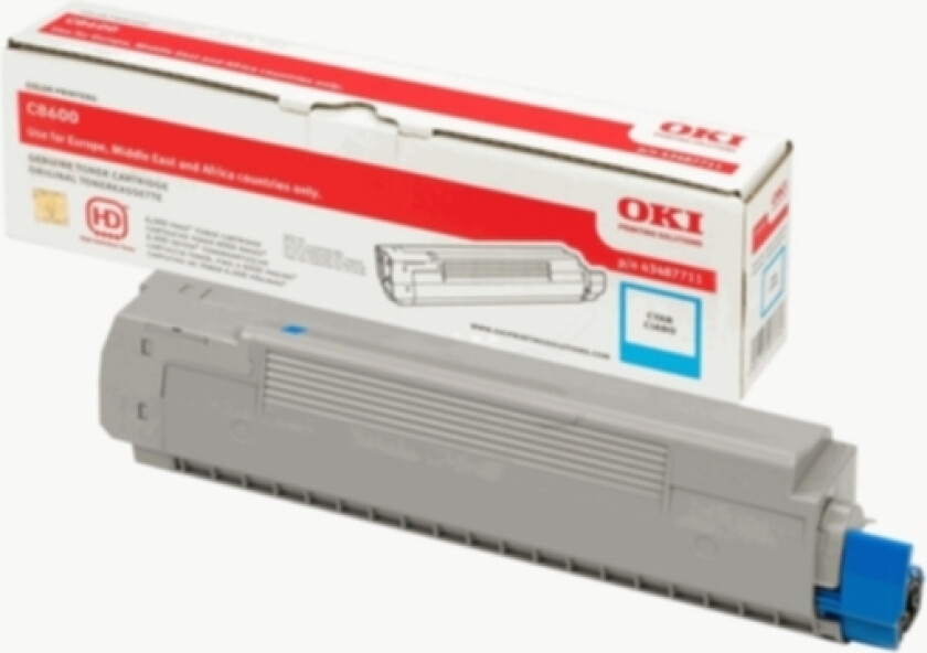 Oki Toner Cyan - C8600