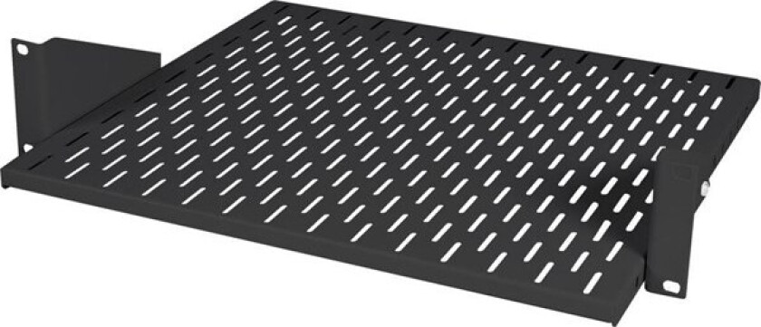 2u/19'' fixed shelf whit a sliding tray