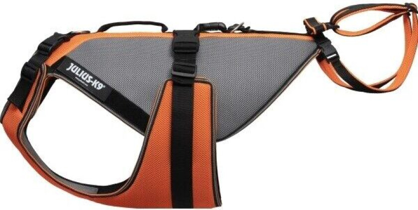 Bilde av Julius-K9 JK9 Multivest, 4in1 multifunctional dog jacket,XL, UV orange