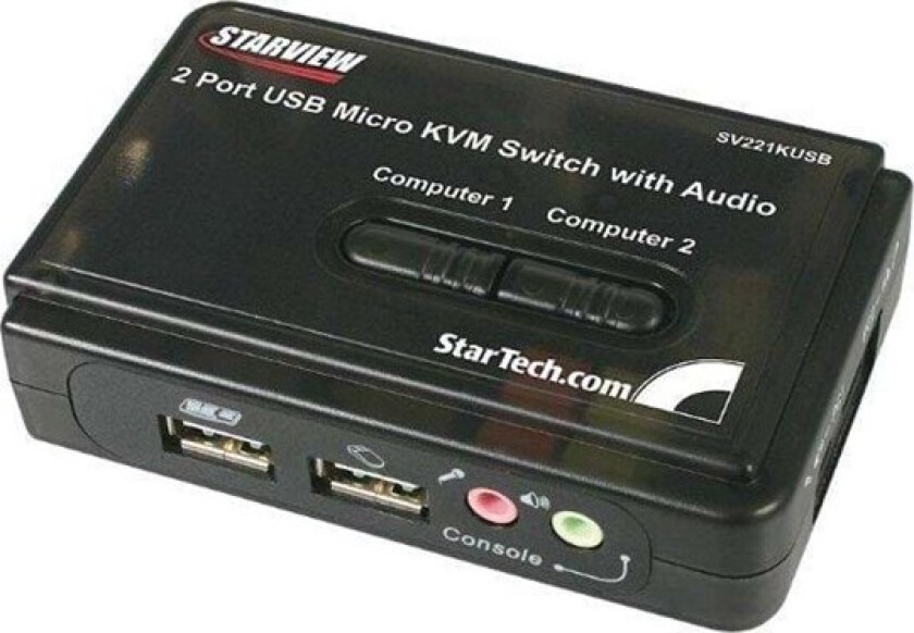 Bilde av Startech 2 Port Usb Vga Kvm Switch With Audio And Cables