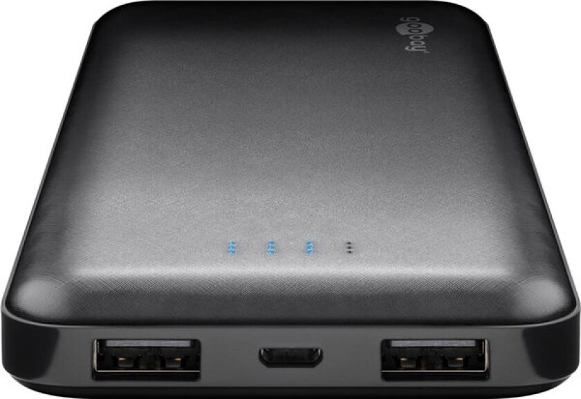 Power Bank Slimline 10.000mAh Nødlader - Svart - 10000 mAh