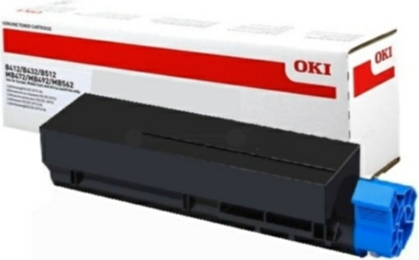 Oki Toner Svart 3k - Mb432/mb472/mb492/mb562/mb412