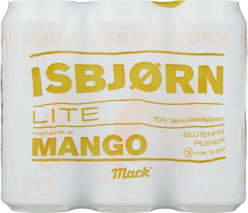 Mack Isbjørn Lite Mango Gl.Fri 0,5lx6 boks