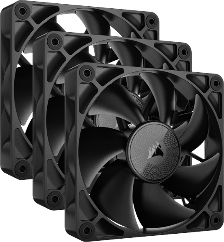 iCUE LINK RX120 3-pack - Kabinettvifte - 120mm - Svart - 36 dBA