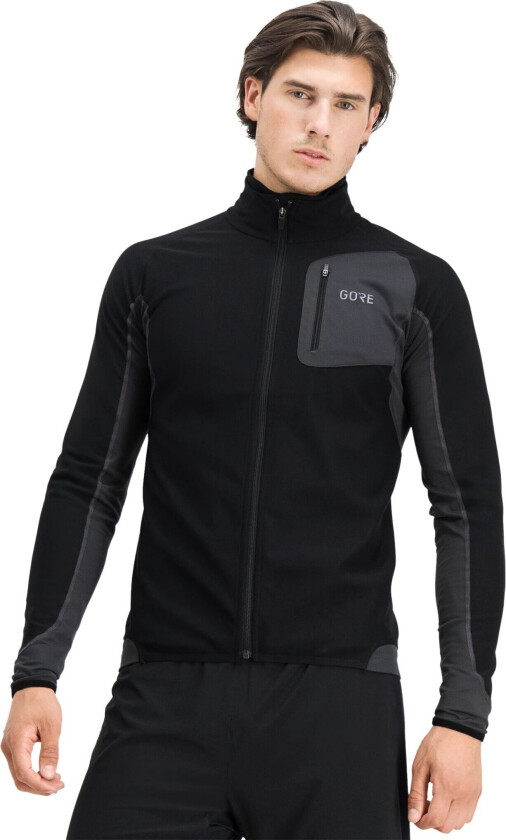 Wear Partial Gore R3 Windstopper Shirt, treningsjakke herre Black/Terra Grey