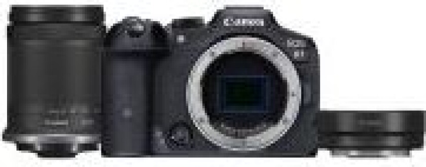 EOS R7 - Digitalkamera - speilløst - 32.5 MP - 4K / 60 fps - 8.3optisk x-zoom RF-S 18-150mm F3.5-6.3 IS STM lens - Wi-Fi, Bluetooth