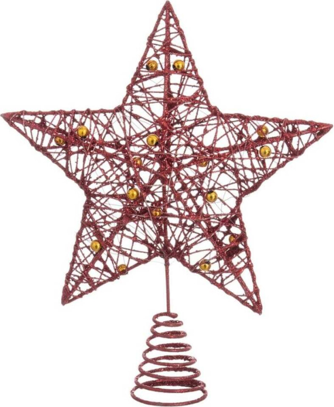 Juletrekule Rødt Metalltre 20 x 5 x 25 cm