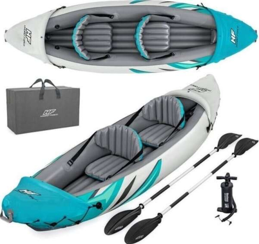 dobbel oppblåsbar kajakk 312 x 98 cm 65142