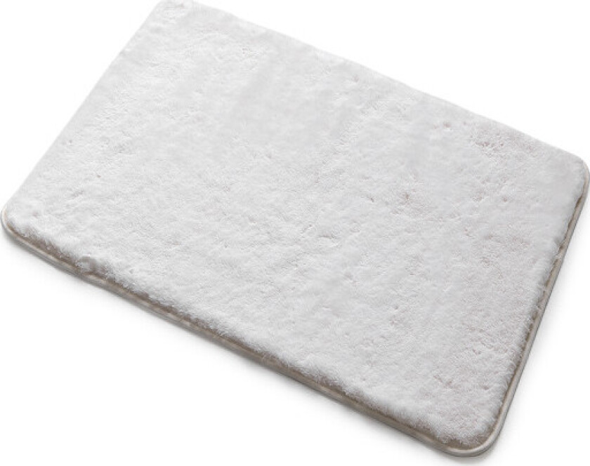 Fuzzy badematte, 40x60 cm, hvit
