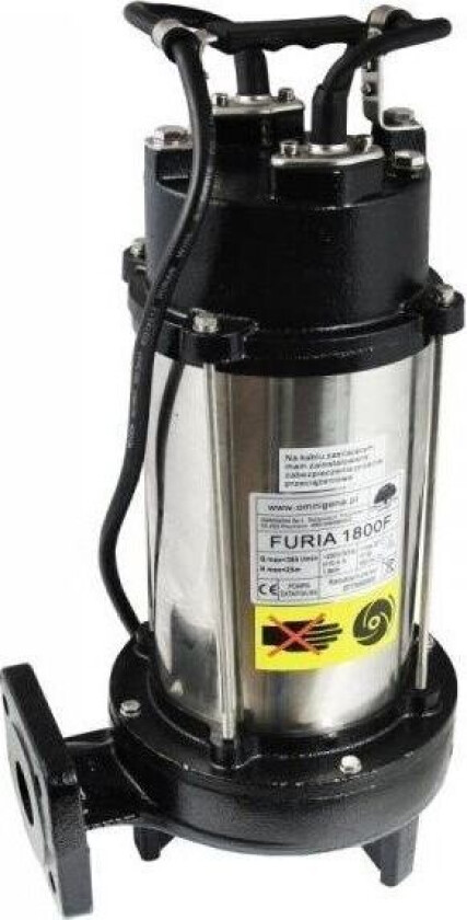 Omnigena WQ 1800 FURIA nedsenkbar pumpe med kvern