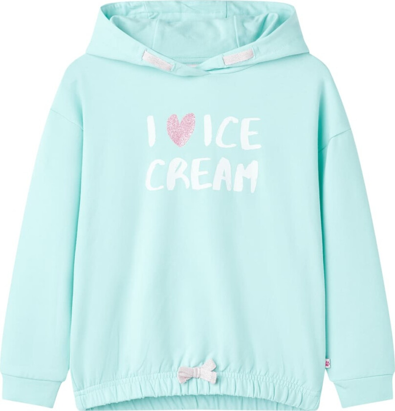 Hettegenser for barn lyseaqua 128