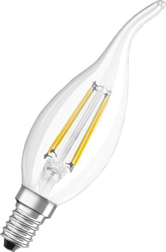 LED-lyspære Candle Filament 4W/827 (40W) Clear E14