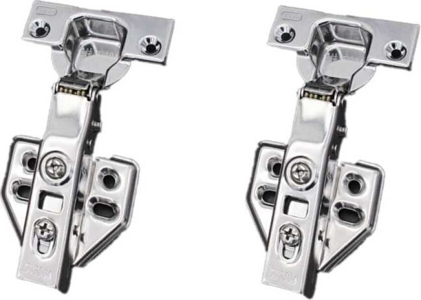 INF Myktlukkende hengsler Innfelte hengsler 2-pak Sølv 205