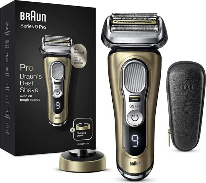 Barbermaskin Series 9 Pro 9419s Wet&Dry Gold/Silver