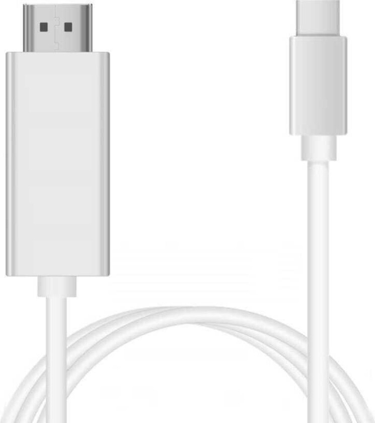 INF USB-C til HDMI-kabel 4K (1,8 meter) Hvit