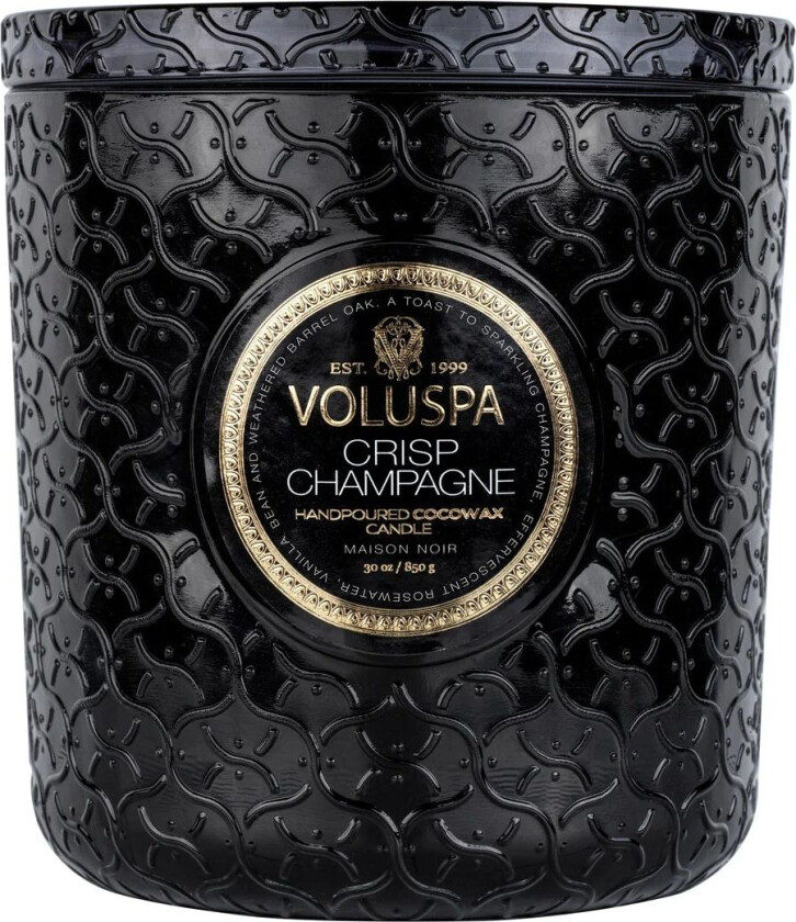 Maison Noir Luxe duftlys 80 timer Crisp Champagne