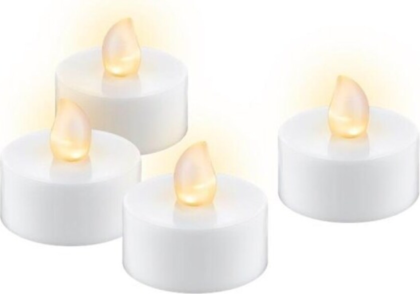 Bilde av Set of 4 LED tea lights with timer