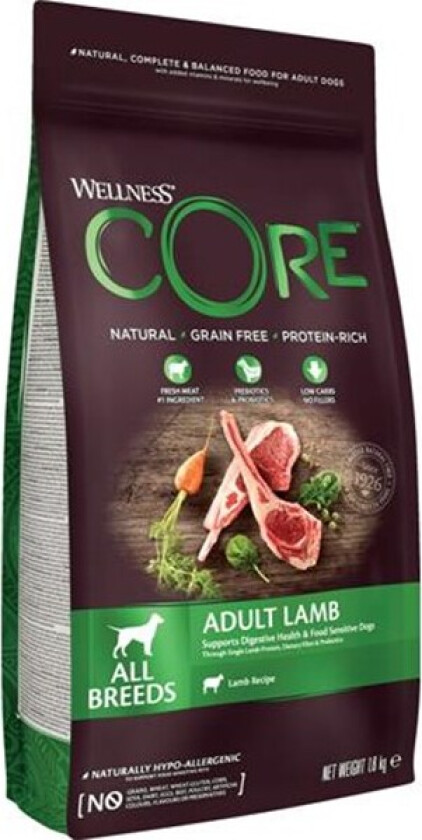 Adult all Breed Lamb Tørrfôr til hund 1,8 kg