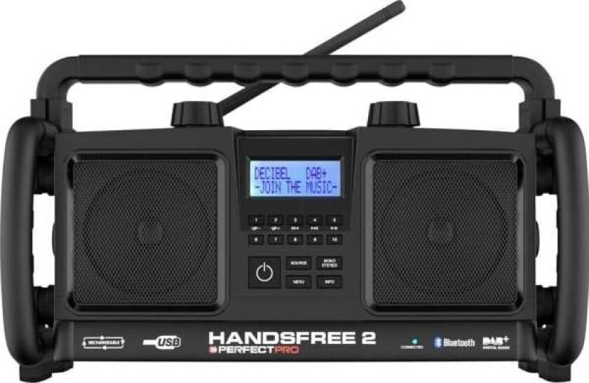 Perfectpro Workstation, Bærbar, Digitalt, DAB+, FM, 20 W, AAC, FLAC, MP3, 1-veis