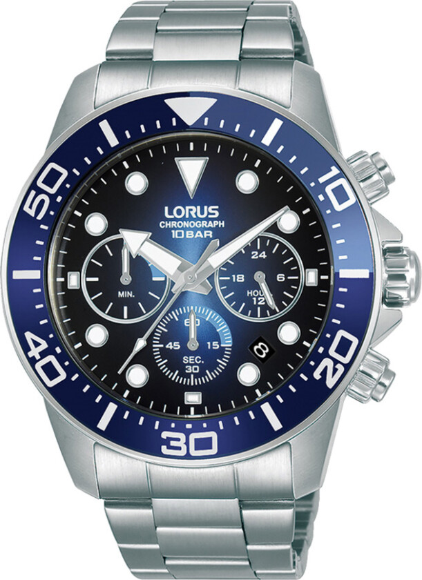 Mens Chronograph RT343JX9 - Kvarts - Sølv - Herreklokker - Rustfritt stål - ledd m/pin - Mineral