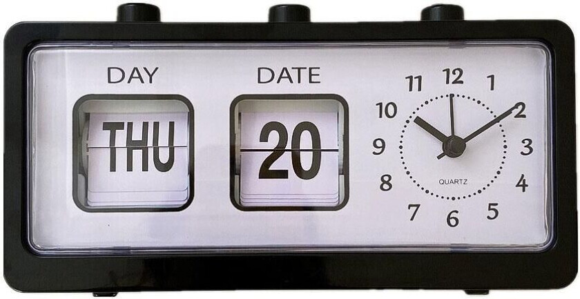 Vekkerklokke, Retro - Svart