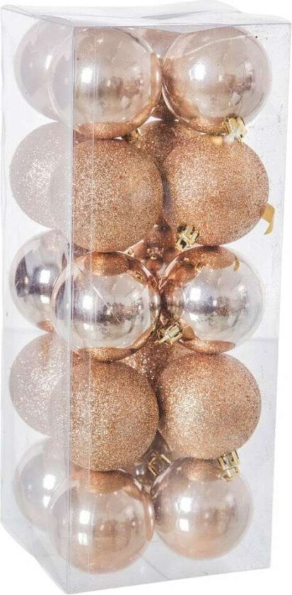 Juletrekuler Kobberplast 6 x 6 x 6 cm (20 tall)