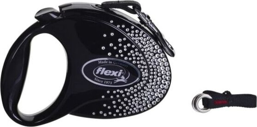 Bilde av DoDog Leash Flexi Glam Splash 5 m Sort