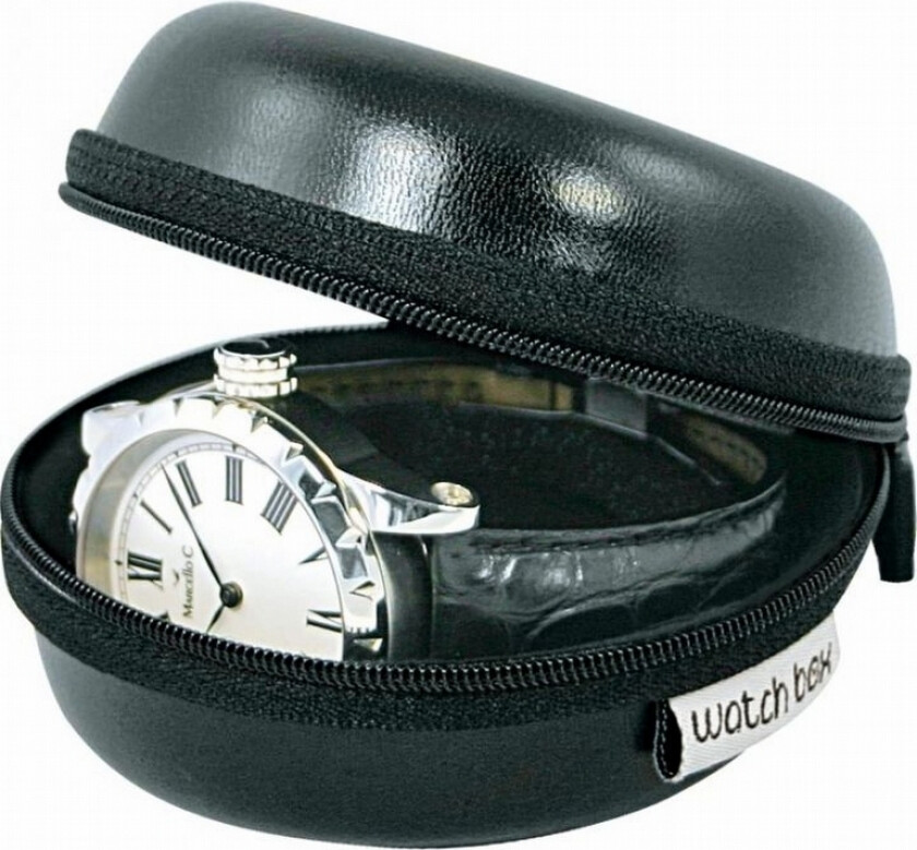 Imitated Leather Round Shape Watch Box 324191 - - - - -