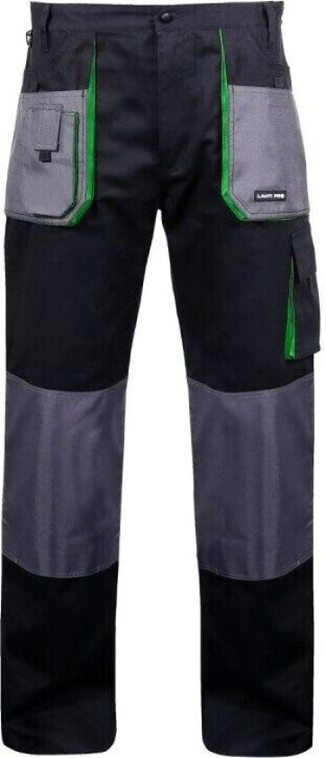 Lahti Pro Cotton arbeidsbukse svart og grønn størrelse XXXL (L4050660)