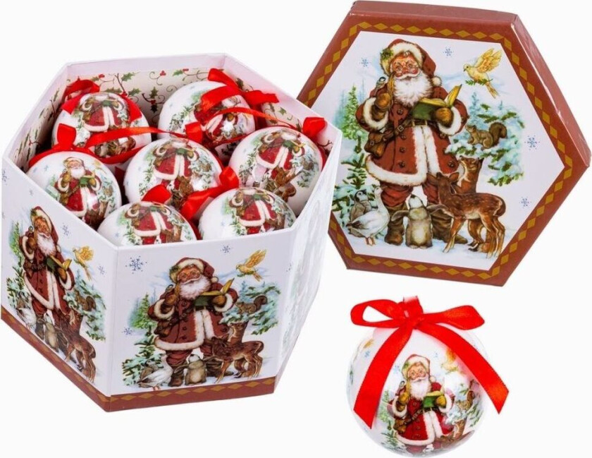 Juletrekuler Flerfarget polyskum nisse 7,5 x 7,5 x 7,5 cm (14 antall)