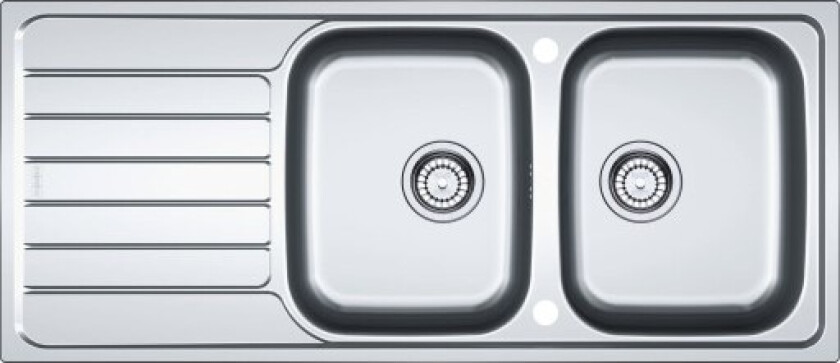 Spark SKX 621 kjøkkenvask, 116x50 cm, rustfritt stål