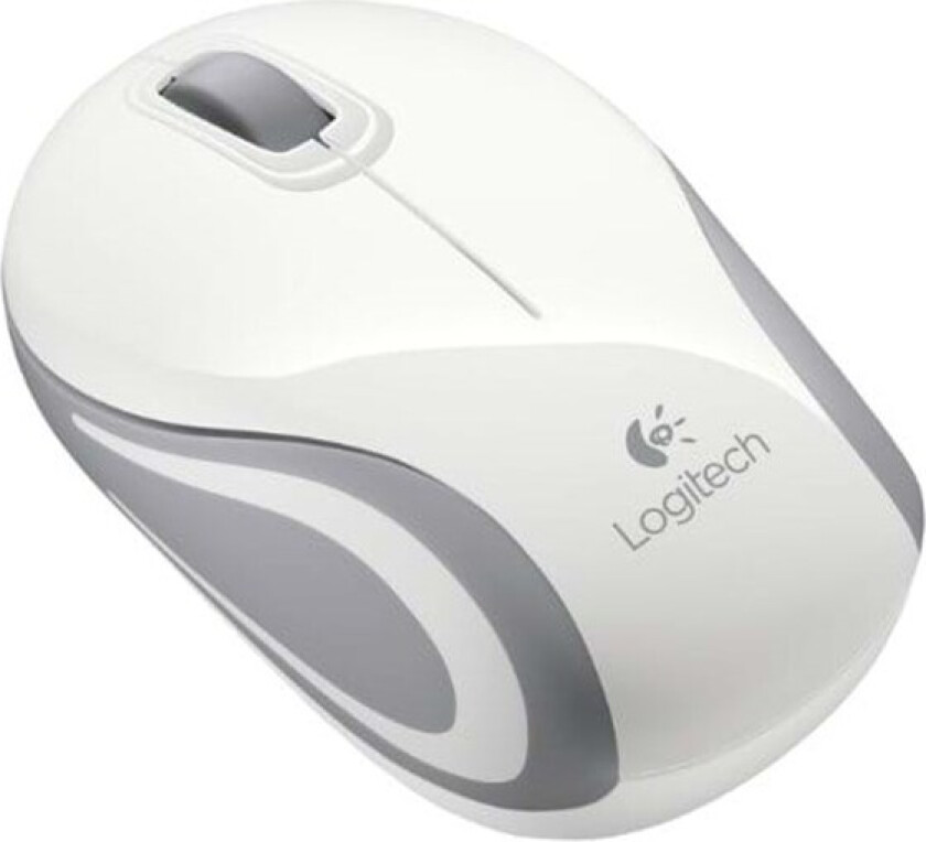 Wireless Mini Mouse M187 White - Mus - Optisk - 3 knapper - Hvit