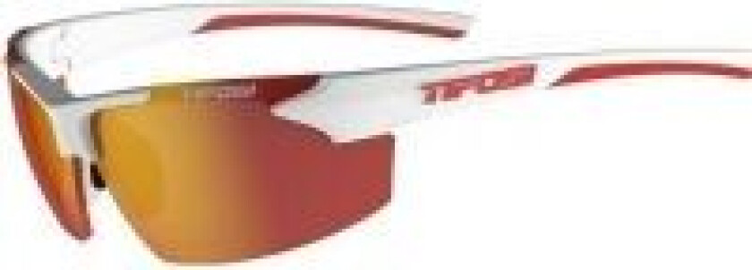 TIFOSI TIFOSI TRACK briller hvit/rød (1 Smoke Red glass 15,4 % lystransmisjon) (NY)