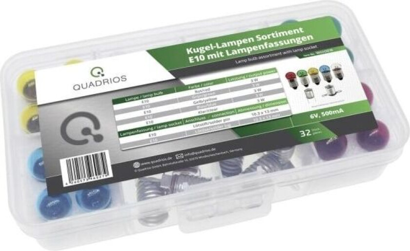 1802O016 Skalapære 6.0 V 3 W Sokkeltype E10 32 Teile