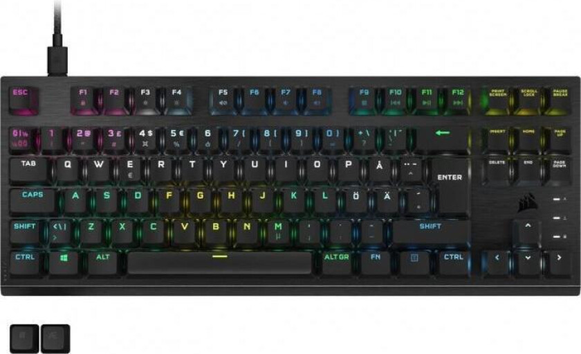 Corsair K60 Pro Tkl Rgb Kablet Nordisk Tastatur