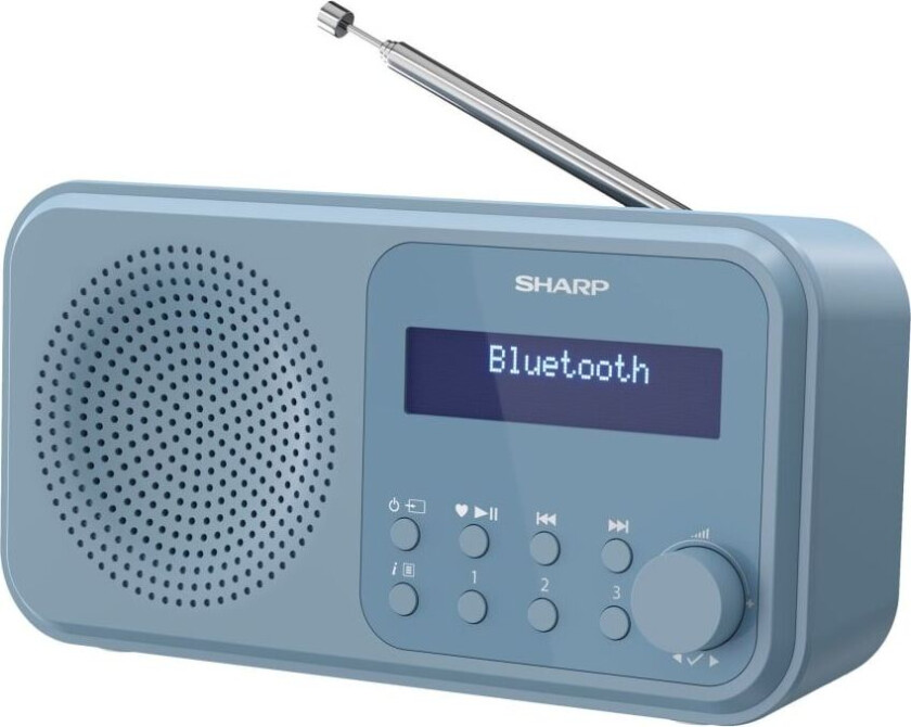 Tokyo DR-P420 - Bærbar DAB-radio - stålblå