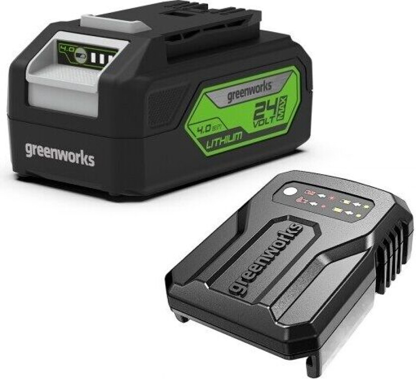 GSK24B4 Startsæt batteri og lader - 24V 4Ah