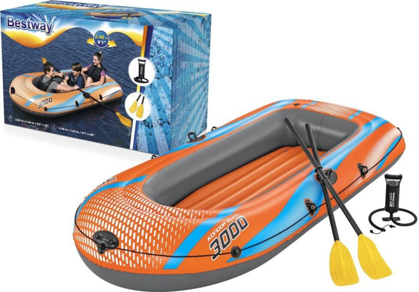 Oppblåsbar Pontoon 3-seter 246 x 122 cm  61145