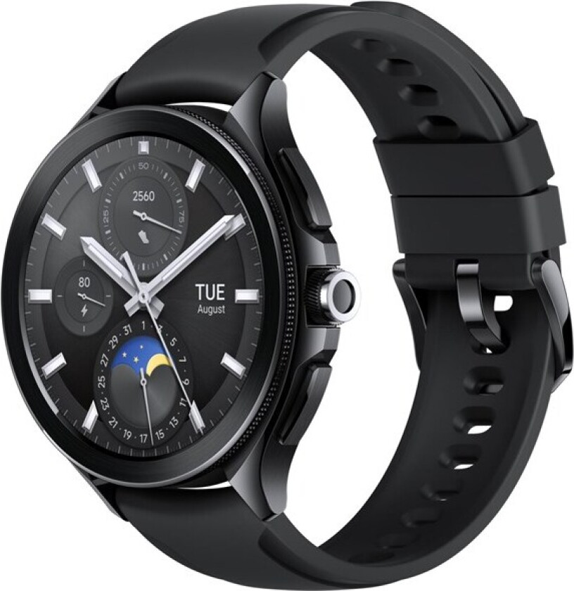 Watch 2 Pro - black stainless steel - smart watch with strap - black - 32 GB