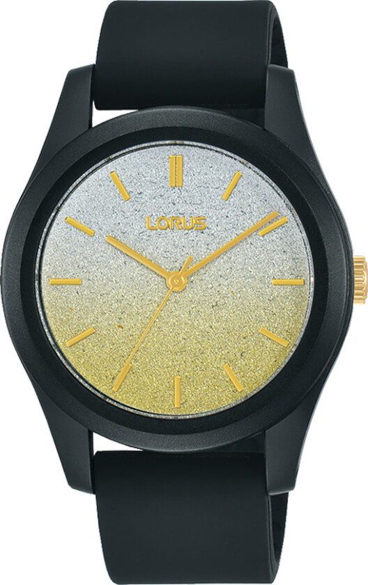 Ladies RG269TX9 - Kvarts - Sort - Dameklokker - Silikon - Mineral